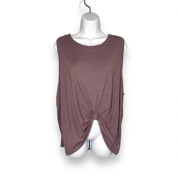 Athleta Women’s 3X Purple Knot-Front Sleeveless Tank Top - Picture 5 of 10